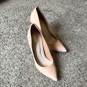 Aldo Tan Stiletto Heels Sleek Pointed Toe
